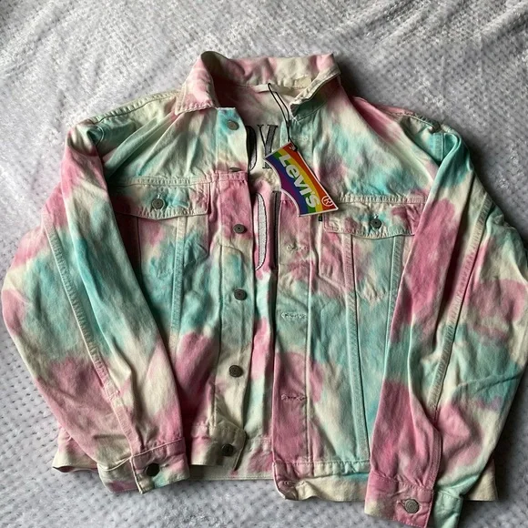 Tie-Dye Denim Jacket - Picture 2 of 2